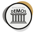 Logo de Asociación Demos con una estoa griega