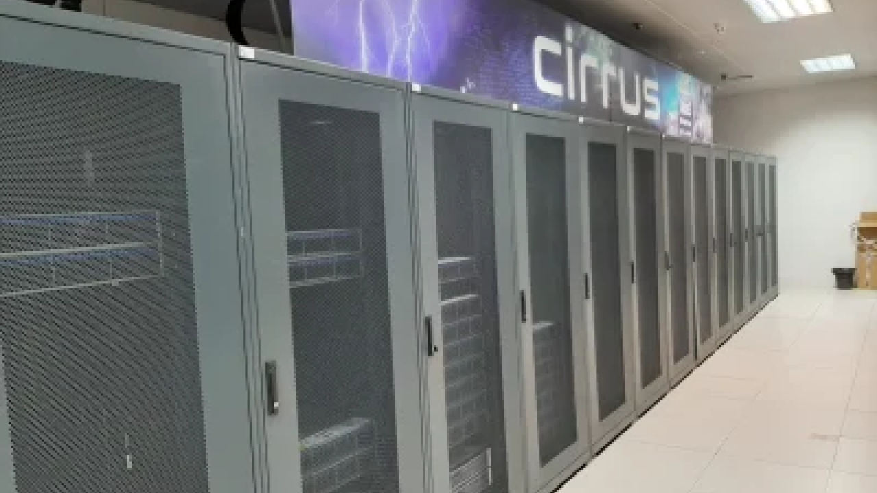 Fotografía del superordenador del Centro de Proceso de Datos de AEMET