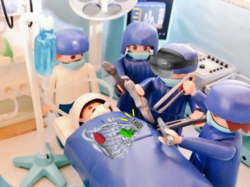 Médicos Lego realizando una operación
