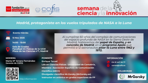 Madrid, protagonista en los vuelos tripulados de la NASA en la Luna