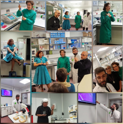 Investigadoras e investigadores en el laboratorio