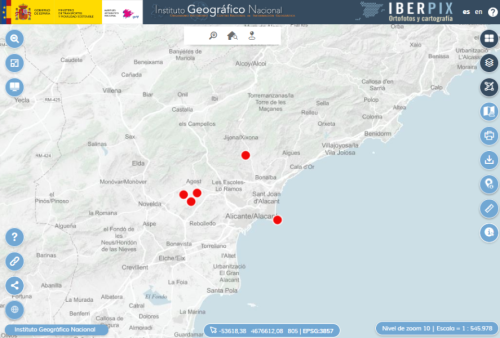 Imagen captura del visualizador Iberpix