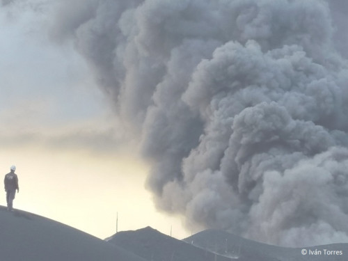Imagen de centinelas de un volcán