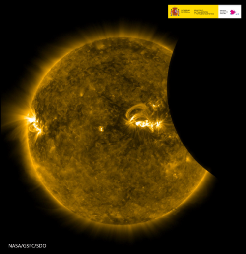 Imagen del taller los eclipses de Sol visitan la Península