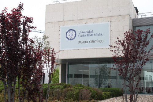 Fachada del Parque Científico de la Universidad Carlos III de Madrid
