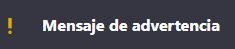 Mensaje advertencia nuevas actividades